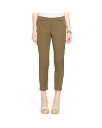 Ralph Lauren | Green Stretch Cotton Skinny Pant | Lyst