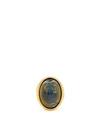 Kenneth Jay Lane | Blue Glass Stone Bezel Ring | Lyst