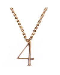 Lulu Frost - Metallic Plaza Large Number 4 - Lyst