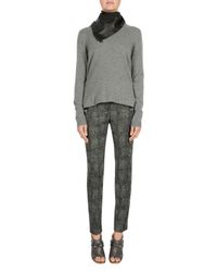 Dorothee Schumacher - Gray Biker Chic Embroidery Sandal - Lyst