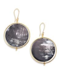 Nest | Metallic Horn Disc Statement Drop Earrings | Lyst