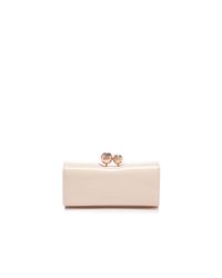 Ted Baker | Pink Karron Patent Flap Matinee Wallet | Lyst