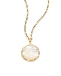 Ippolita | Lollipop Mother-of-pearl, Clear Quartz & 18k Yellow Gold Initial Charm | Lyst