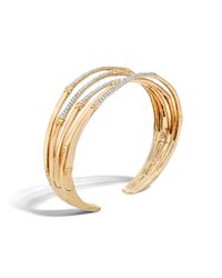 John Hardy | Metallic Bamboo Flex Cuff | Lyst