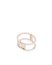 Balenciaga | Metallic Pale Gold Buckle Bracelet | Lyst