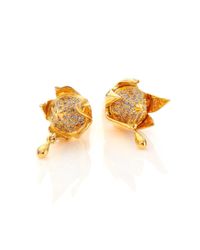 Eddie Borgo | Metallic Pavé Crystal Bud Stud Earrings | Lyst