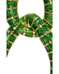 David Webb | Green Double Hoop Earrings | Lyst