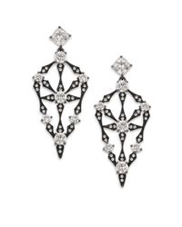Adriana Orsini | Metallic Kaleidoscope Kite Drop Earrings/gunmetal-tone | Lyst