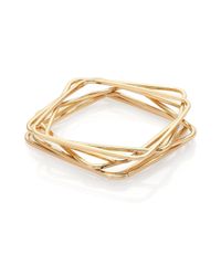 ABS By Allen Schwartz | Metallic Box Of Jewels Square Bangle Bracelet Set | Lyst