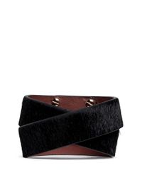 Givenchy | Black Double Wrap Shark Tooth Pony Hair Bracelet | Lyst