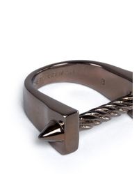 Eddie Borgo | Gray Spike Bit Ring for Men | Lyst