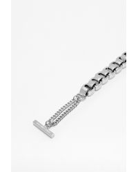 French Connection | Metallic Box Link Bracelet | Lyst