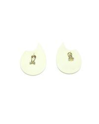 Rarities - White Teardrop Earrings - Lyst