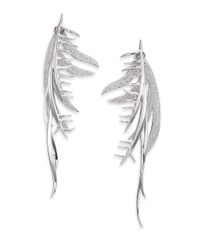 Eddie Borgo | Metallic Pavé Crystal Frond Ear Jacket & Drop Earrings Set | Lyst