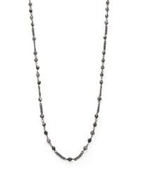 Chan Luu | Blue Mystic Labradorite, Pyrite & Sterling Silver Beaded Chain Necklace | Lyst
