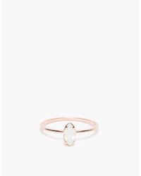 Bing Bang | Pink Tiny Marquis Ring | Lyst