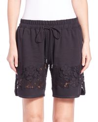 3.1 Phillip Lim | Black French Terry Shorts | Lyst