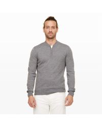 Club Monaco | Gray Merino Quarter-zip Sweater for Men | Lyst