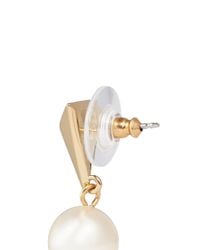 Joomi Lim | White 'Vicious Love' Faux Pearl Pyramid Drop Earrings | Lyst
