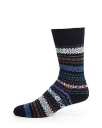 Barbour | Blue Boyd Fairisle Sock for Men | Lyst
