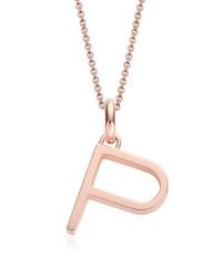Monica Vinader | Metallic Alphabet Pendant P | Lyst