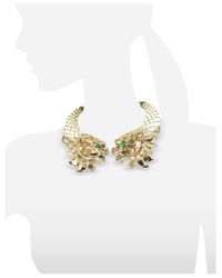 Roberto Cavalli - Metallic Enamel and Brass Dragon Necklace - Lyst