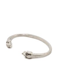Alexander McQueen | Black Twin Skull Bracelet | Lyst