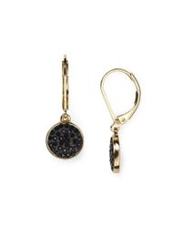 Kate Spade | Black Leverback Earrings | Lyst