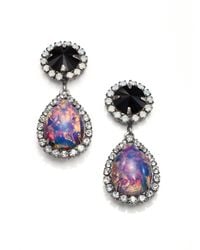 DANNIJO | Multicolor Noir Monaco Crystal & Cabochon Drop Earrings | Lyst