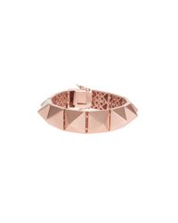 Eddie Borgo | Pink Large Matte Pyramid Bracelet | Lyst