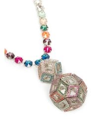 Erickson Beamon | Multicolor ''bucky Ball' Crystal Drop Necklace | Lyst