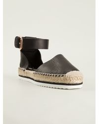black espadrilles with ankle strap