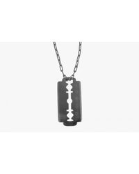 Tateossian - Metallic Gunmetal Iconic Blade Pendant for Men - Lyst