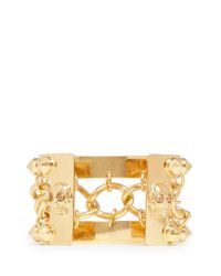 Alexander McQueen | Metallic Chain Studs Cuff | Lyst