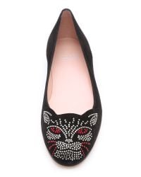 stuart kittycat weitzman jeweled flats lyst