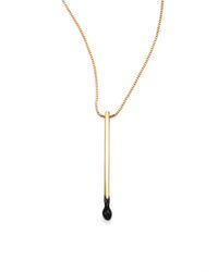 Stella McCartney | Black Match Necklace | Lyst