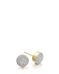 Monica Vinader | Metallic Ava Button Earrings | Lyst