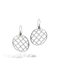John Hardy | Metallic Legends Naga Large Round Earrings | Lyst