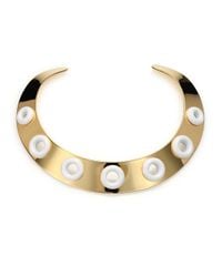 Marc By Marc Jacobs | Metallic Peephole Collar Necklace | Lyst