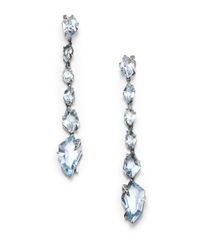 Alexis Bittar Fine | Silver Lake Marquis Blue Topaz, Diamond & Sterling Silver Drop Earrings | Lyst
