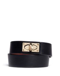 Givenchy | Metallic Shark Tooth Double Wrap Bracelet for Men | Lyst