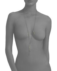 Alexis Bittar | Metallic Miss Havisham Crystal Long Spear Necklace | Lyst