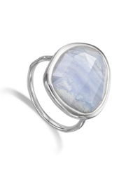 Monica Vinader | Blue Siren Ring | Lyst