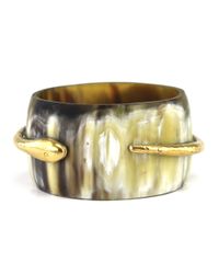 Ashley Pittman | Metallic Nyoka Bangle in Light Horn | Lyst