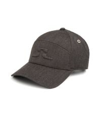 J.Lindeberg | Black Walter Combed Cotton Cap for Men | Lyst