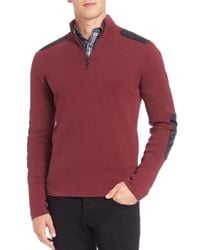 Victorinox | Red Lieutenant Quarter-zip Pullover Sweater for Men | Lyst