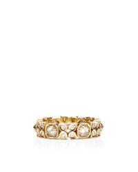 Sylva & Cie | Metallic Multi Cut Diamond Gold Ring | Lyst