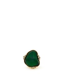 Kenneth Jay Lane | Green Baroque Stone Crystal Ring | Lyst