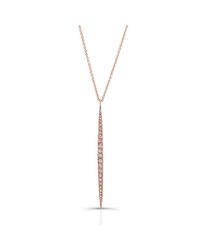 Anne Sisteron - Pink 14kt Rose Gold Diamond Allure Necklace - Lyst
