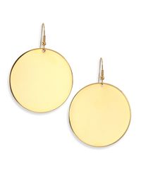 Kenneth Jay Lane | Metallic Disc Drop Earrings | Lyst
